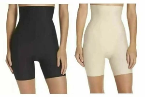Yummie By Heather Thomson Women's 2-PK High Waist Shaping Short, BLACK-BEIGE- L - Picture 1 of 2