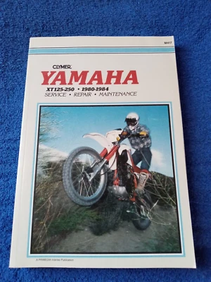 Clymer XT125-250 Service Shop Repair Manual Yamaha Motocross Bike 1980 84 FREE - Image 1 of 4