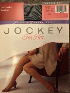 Jockey For Her Control Top Midnight Navy Sz Medium Sheer and Comfortable New - Picture 1 of 6