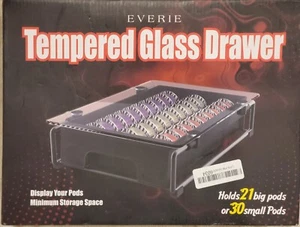 Tempered Glass Drawer for Nespresso Coffee Pods - Holds 21 Big Pods or 30 Small - Picture 1 of 4