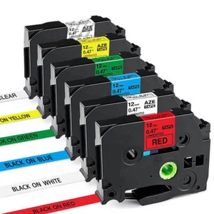 Cinta para hacer etiquetas compatible TZe-231 131 431 531 631 731 12 mm para Brother P-Touch - Imagen 1 de 12