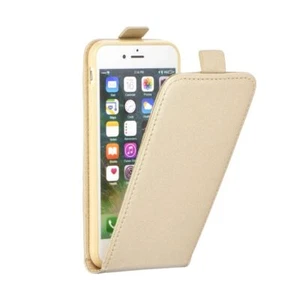 Apple iPhone X / XS Etui Składane etui Okrągła ochrona Etui Bumper Flip Case Złote - Zdjęcie 1 z 4