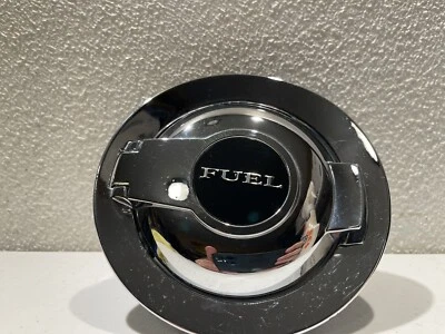 2011-2019 DODGE CHALLENGER SRT-8 6.4L REAR GAS TANK FILLER LID COVER CAP CHROME - Image 1 of 3