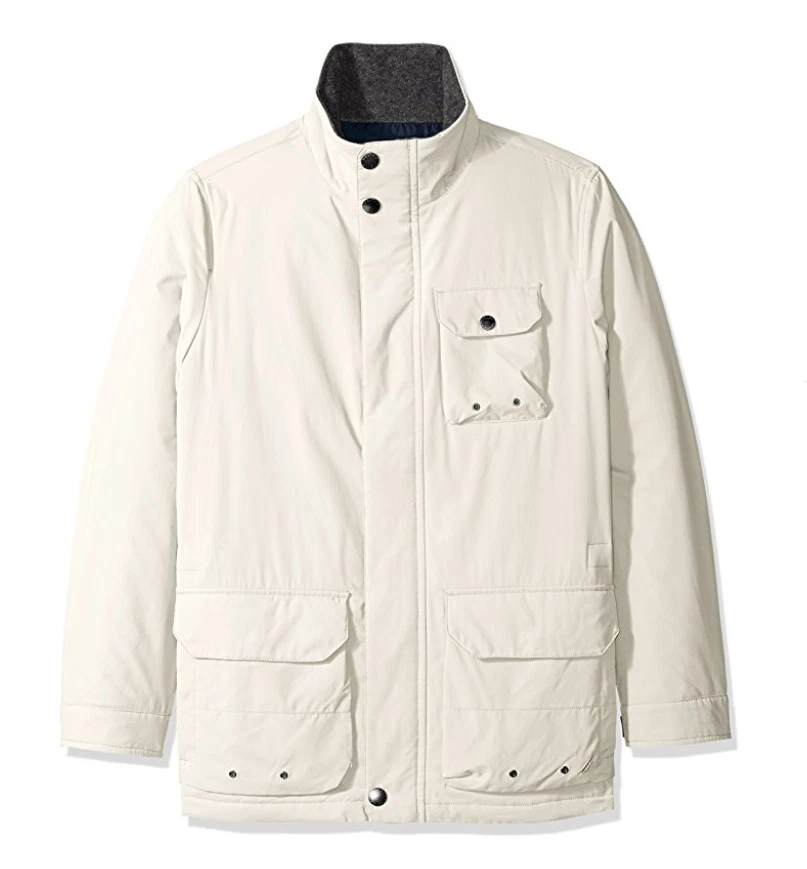 Chaqueta parka multibolsillo Nautica para hombre $198, abedul plateado, talla S. Foto 1 de 2