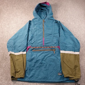 VTG LL Bean Anorak 1/2 Zip Pullover Windbreaker Rain Jacket Men's Large USA - Picture 1 of 11