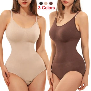 Seamless Fajas Women Bodysuit Shapewear Tummy Control Body Shaper Waist Trainer - Picture 1 of 53