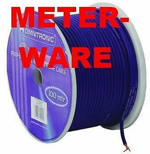 1,90€/m Steuerkabel Meterware BLAU 2 x 0,22 mm² Abschirmung Signalkabel flexibel - Picture 1 of 4