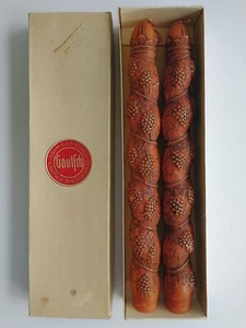 Palitos de vela vintage Adam Gies Fulda arte en cera Gautsch Wachskunst Alemania sin usar - Imagen 1 de 22