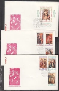 1991 Bulgaria Art paint El Greco - St.family S/S & set 6 stamps total 3 x FDC - Picture 1 of 3