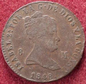 España 8 Maravedis 1848 (E2203) - Imagen 1 de 2