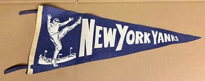 Vintage 1940s 50s New York Yanks Football Pennant Authentic - Picture 1 of 4