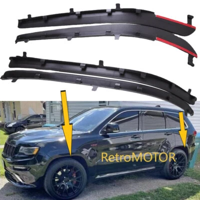 4pcs Fender Wheel Arch Extension For Jeep Grand Cherokee Summit Trackhawk Upland - Image 1 of 4