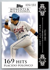 2008 Topps Moments & Milestones Placido Polanco 026/150 Detroit Tigers #103-79