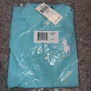 NWT Polo Ralph Lauren TEAL Girls TShirt Dress w/ Polo Logo Girls Small (7) - Picture 1 of 5