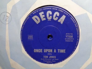 Tom Jones "Once Upon The Time" 1965 DECCA Oz 7" 45rpm - Picture 1 of 1