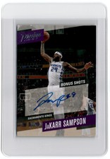 2017-18 PANINI PRESTIGE BONUS SHOTS SIGNATURES CRYSTAL BLUE JAKARR SAMPSON AUTO