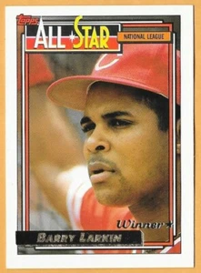 BARRY LARKIN CINCINNATI REDS NL ALL-STAR #389 - TOPPS GOLD WINNER NM-MT 1992 - Bild 1 von 2