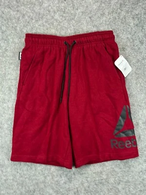 Nuevo con etiquetas Pantalones Cortos Reebok Para Hombre Pequeños Rojos FT Estilo de Vida 10" Tirar de Cordón Activo A2 Foto 1 de 4