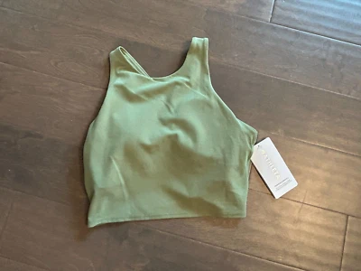 Sujetador deportivo Athleta Conscious Crop A-C verde para mujer talla M copa mediana A-C Foto 1 de 4