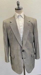 PERRY ELLIS vintage perry ellis era Prince of Wales Check Jacket 46 made in usa - Picture 1 of 6