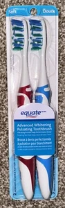 Equate Advanced aufhellende und pulsierende Zahnbürste weiche 2 Zahnbürsten pro Packung - Bild 1 von 3