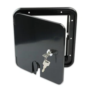 Black Square Electric Cable Hatch Back RV Camper Trailer Parts Home 1LB - Bild 1 von 6