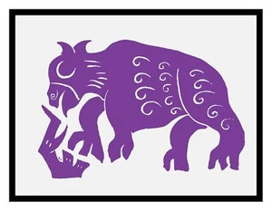 Folk Art Bull Animal by Russian Ryback Counted Cross Stitch Pattern - Picture 1 of 8