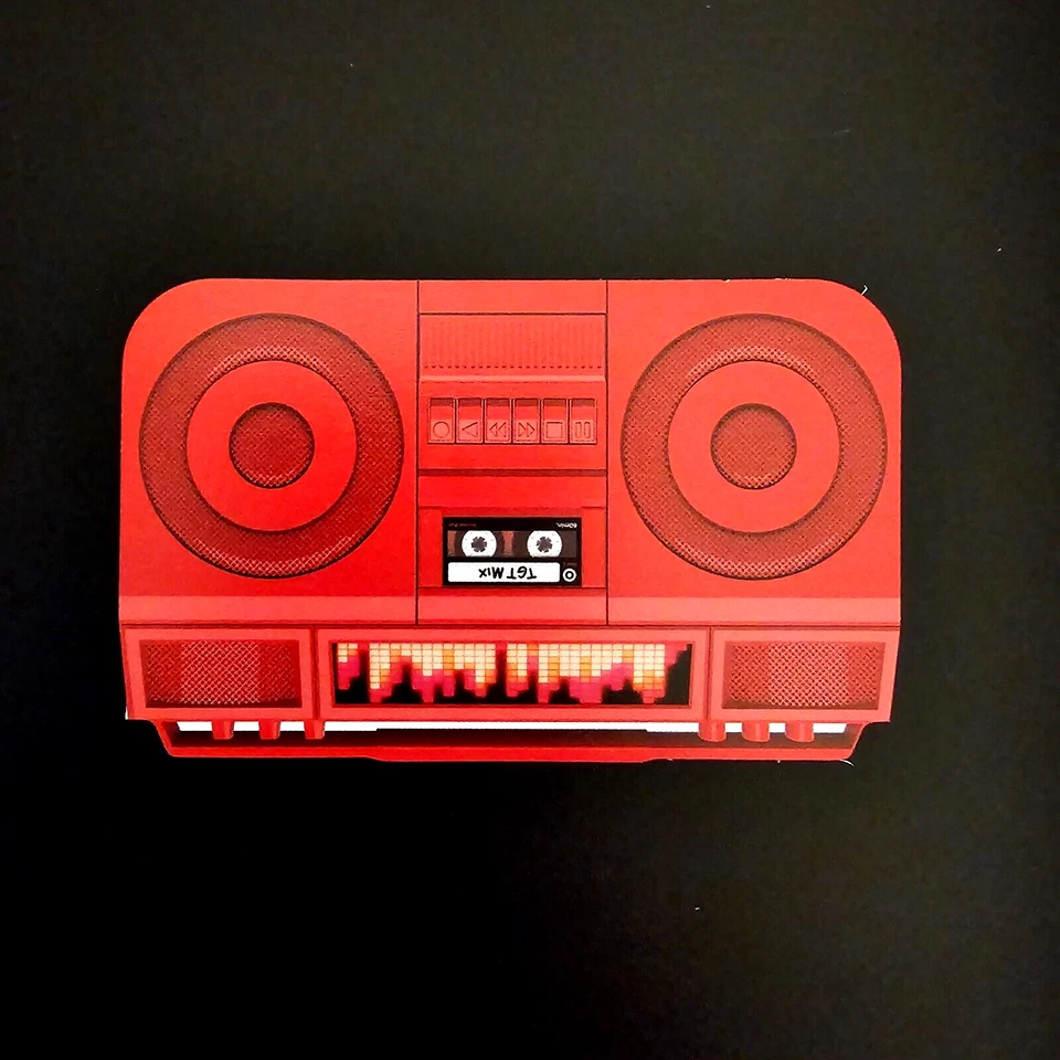 Target Red Boom Box PAPER NEW COLLECTIBLE GIFT CARD $0 #6202 - Image 1 of 1