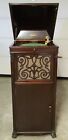 1912 EDISON Diamond Disc A250 Upright Mahogany Crank Record Player Phonograph