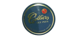 Collectible Tobacciana 'Colliers' Cut Plug Tobacco Tin Made in Denmark Empty Can - Picture 1 of 10
