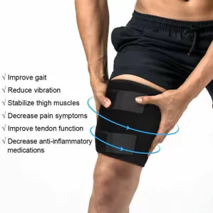 2x Neoprene Compression Sleeve Thigh Brace Support Upper Leg Wraps for Women Men - Picture 1 of 19