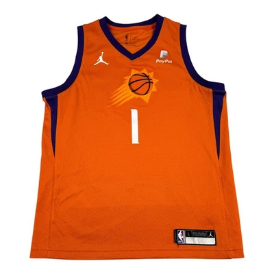 Camiseta Phoenix Suns Juvenil Grande Naranja NBA Nike Dri-FIT Swingman Devin Booker Foto 1 de 4