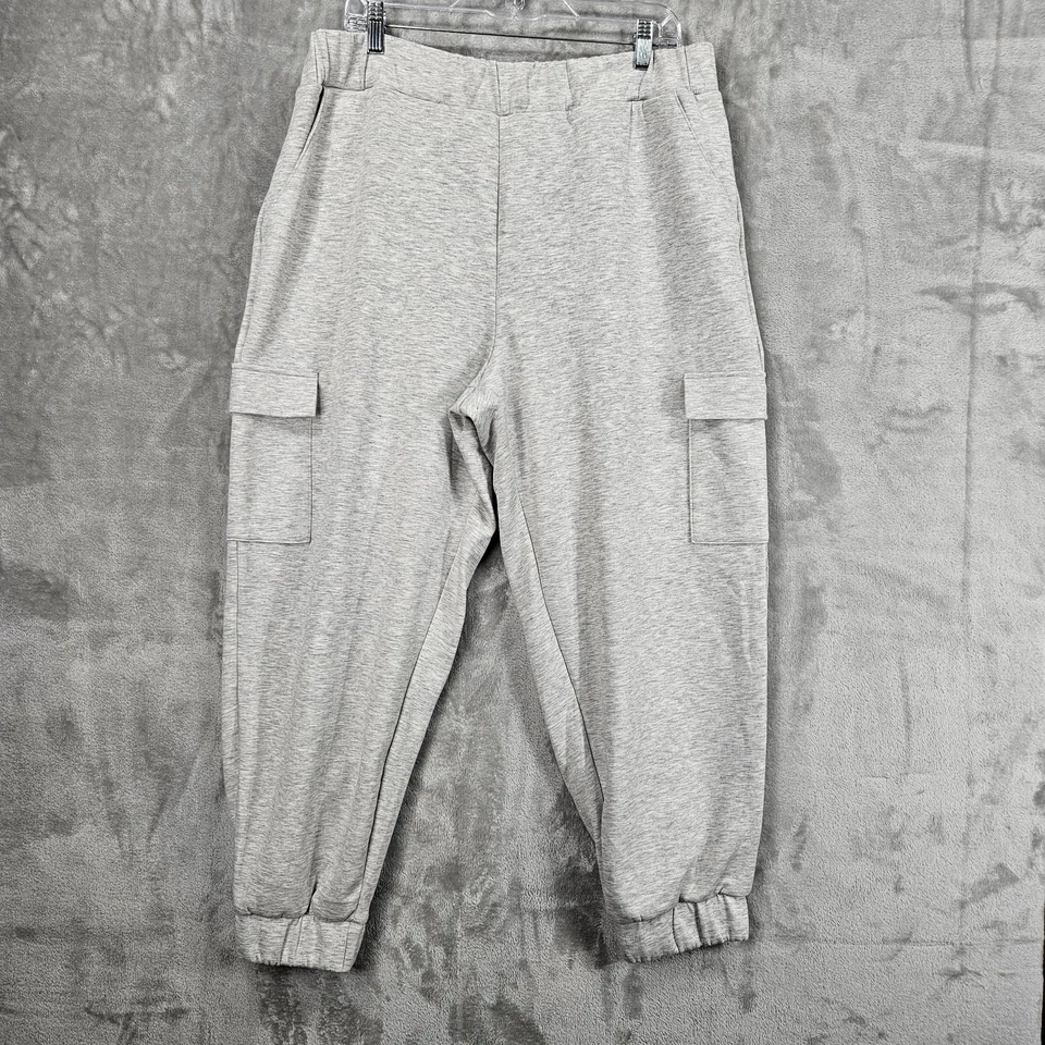Express Cargo Jogger Womans Size X-Large Gray Comfey Four Pockets