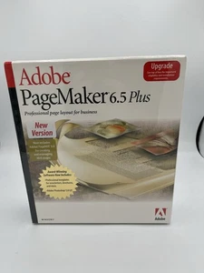 Adobe PageMaker 6.5 Plus Windows Upgrade Professional Page Layout Software NEW - Picture 1 of 4