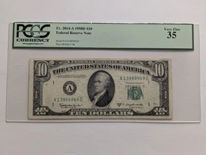 1950 D $10 FRN ~ PCGS Currency 35 Very Fine VF ~ Boston ~ Fr. 2014-A ~ Ten Note - Picture 1 of 8