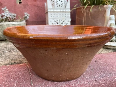 Grand Plat En Terre Cuite./Tajine. Fait Main./Sans Le Dessus - Photo 1/4