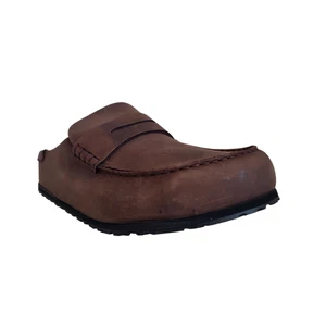 Birkenstock Naples Wrapped Oiled Leather Clogs in Habana Brown 44 EU 11-11.5 US - Picture 1 of 10
