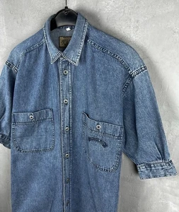 Armani Jeans camicia denim vintage anni 90 taglia M  - Foto 1 di 10