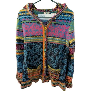 IVKO Filigran Pattern Cardigan Blue Hoodie  Cardigan Blazer Size 40 NEW - Picture 1 of 9