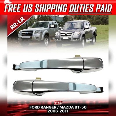 Manija de puerta exterior trasera cromada para Ford Ranger Mazda BT-50 2006-2011 LR Foto 1 de 4