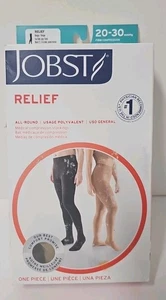 JOBST Relief Waist High 20-30 mmHg Kompressionsstrümpfe, geschlossene Zehe, beige, L - Bild 1 von 5
