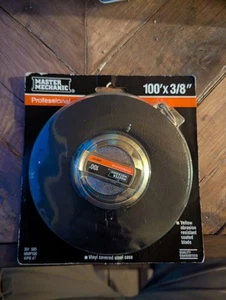 Master Mechanics 100ft Professional Tape Measure, Vinyl Covered Steel Case New - Picture 1 of 3