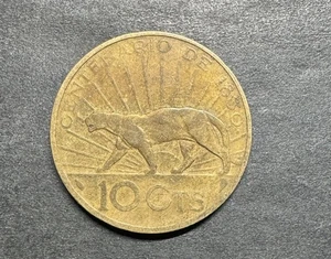 1930 Uruguay 10 Centesimos World Coin 100th Anniversary Constitution KM# 25 Puma - Picture 1 of 2