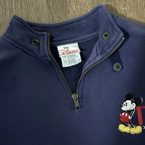 Mickey Disney Sweatshirt Embroidered Varsity Adult Size Small 90s - Picture 1 of 11