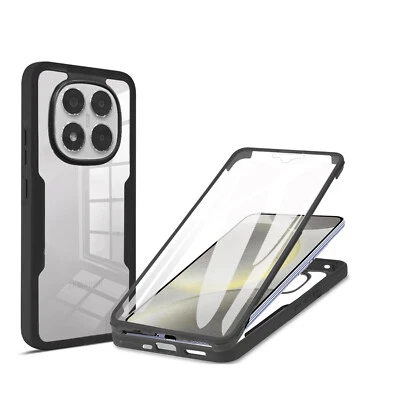 BETTERFON 360° Grad Hülle für Xiaomi Redmi Note 14 Pro 5G / 14 Pro+ Displayschutz Schwarz