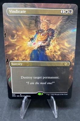 Vindicate - MTG Magic the Gathering - Modern Horizons 2  - Misprint Splotch - Image 1 of 3