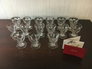 65 White Wine Glasses Model Bourbon Crystal From Baccarat H: 8Cm Price Per Unit - Picture 1 of 8