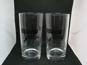Pair of Original Norfolk Southern Railroad Tall Highball Glasses ! - Picture 1 of 2