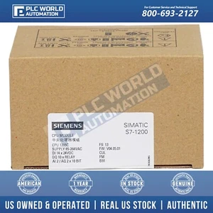 Siemens 6ES7215-1BG40-0XB0 S7-1200 CPU 1215C Compact CPU, AC/DC/Relay New Sealed - Picture 1 of 7
