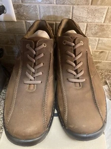 Ecco Schuhe Herren Traverso Freizeit Braun Leder Schnürschuhe US Größe 11-11,5 EUR Größe 45 - Bild 1 von 5